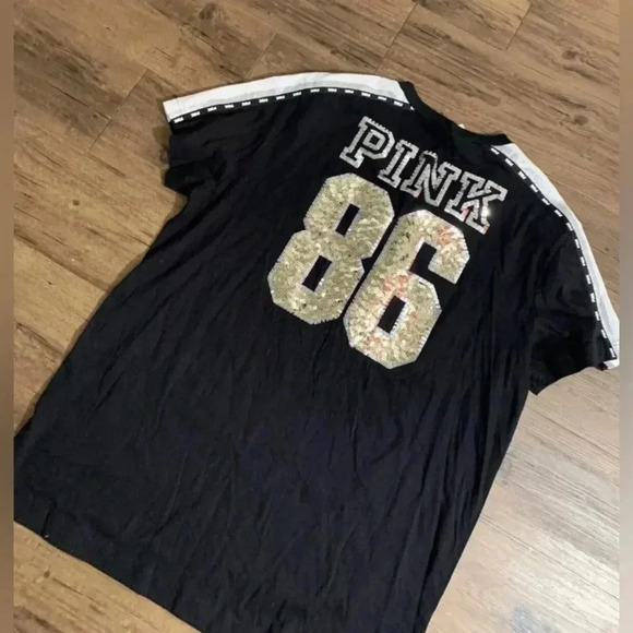 PINK VS BLING 86 TSHIRT/ YOGA LEGGINGS OUTFIT SET LARGE - Picture 6 of 10